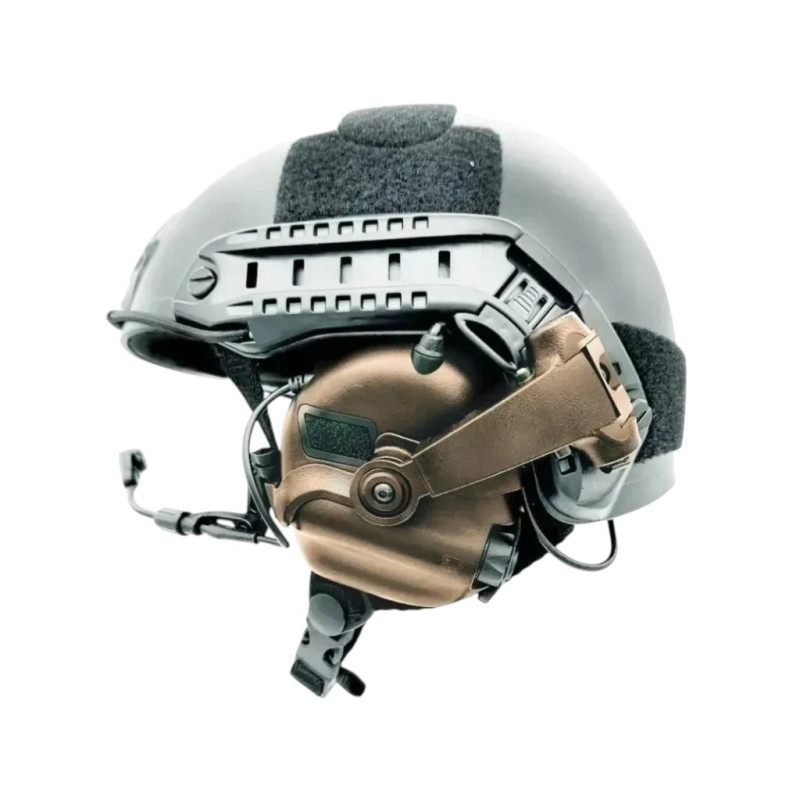 Активні Навушники Earmor M32X PLUS з мікрофоном Coyote Brown (2 види кріплень)