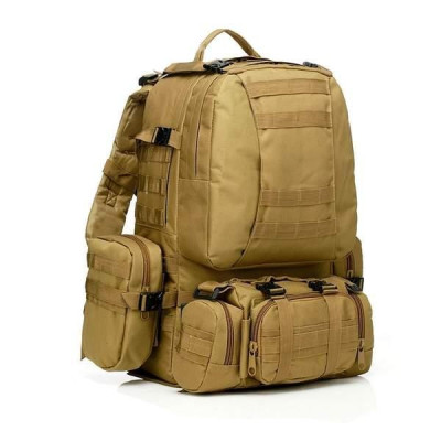 Тактичний рюкзак Molle Assault 55л + (3 органайзери) Койот
