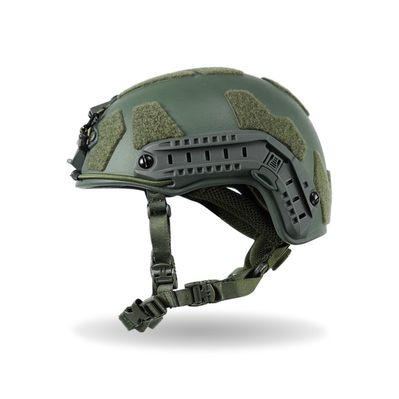 Кевларовий балістичний шолом FAST GEN III Kevlar Olive з кріпленням NVG та рейками