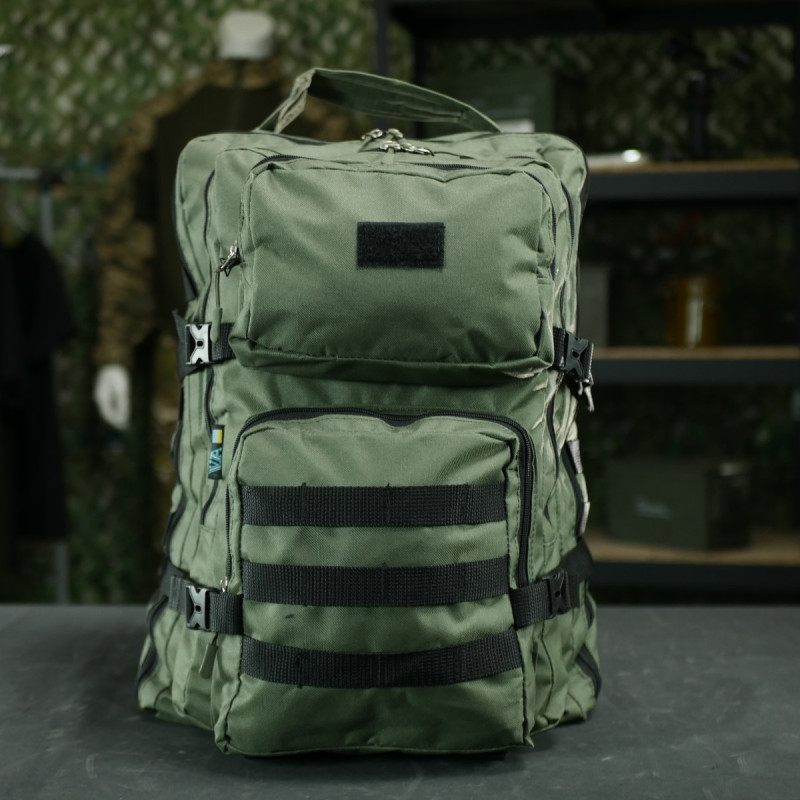 Рюкзак тактичний 30 л з системою MOLLE Олива (виробництво Україна)