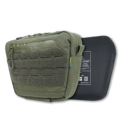 Сумка-напашник XL з балістичним пакетом Kiborg GU Сordura Khaki