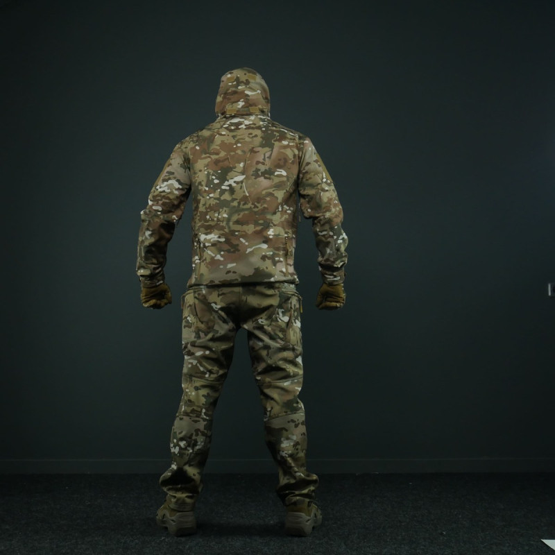 Тактичний демісезонний костюм Softshell Мульткам