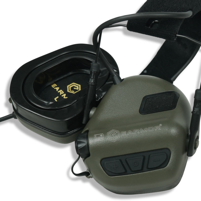 Цифрові активні ззахисні навушники Earmor M32 PLUS Олива