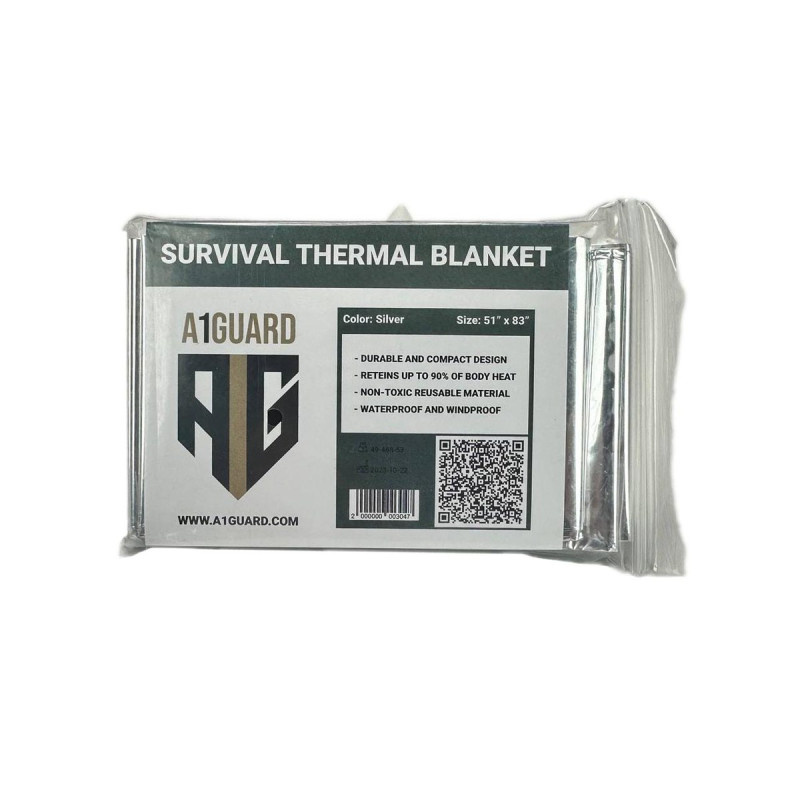 Термоковдра A1G Survival Blanket - Silver Термоковдра A1G Survival Blanket - Silver