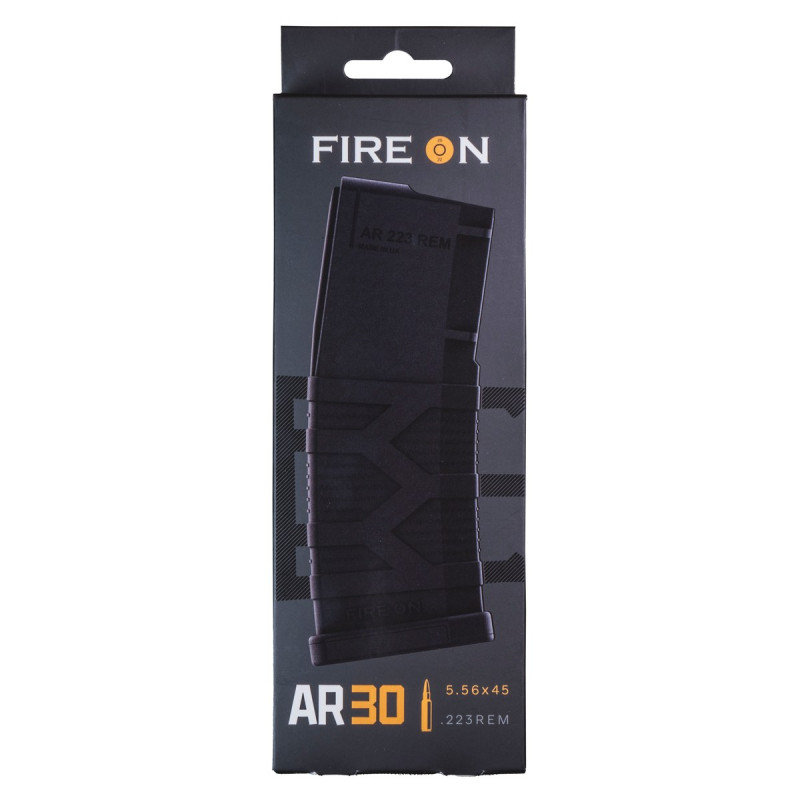 Магазин FIRE ON AR-30 5,56×45 NATO / .223 Rem — рожевий з жовтим подавачем