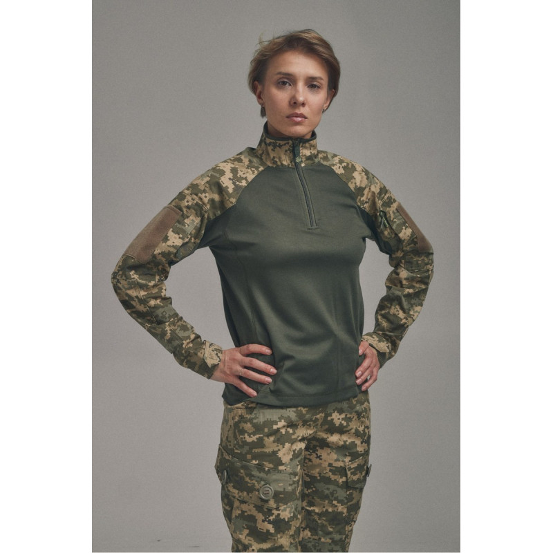 Жіноча бойова сорочка UBACS для бронежилета Піксель/Хакі