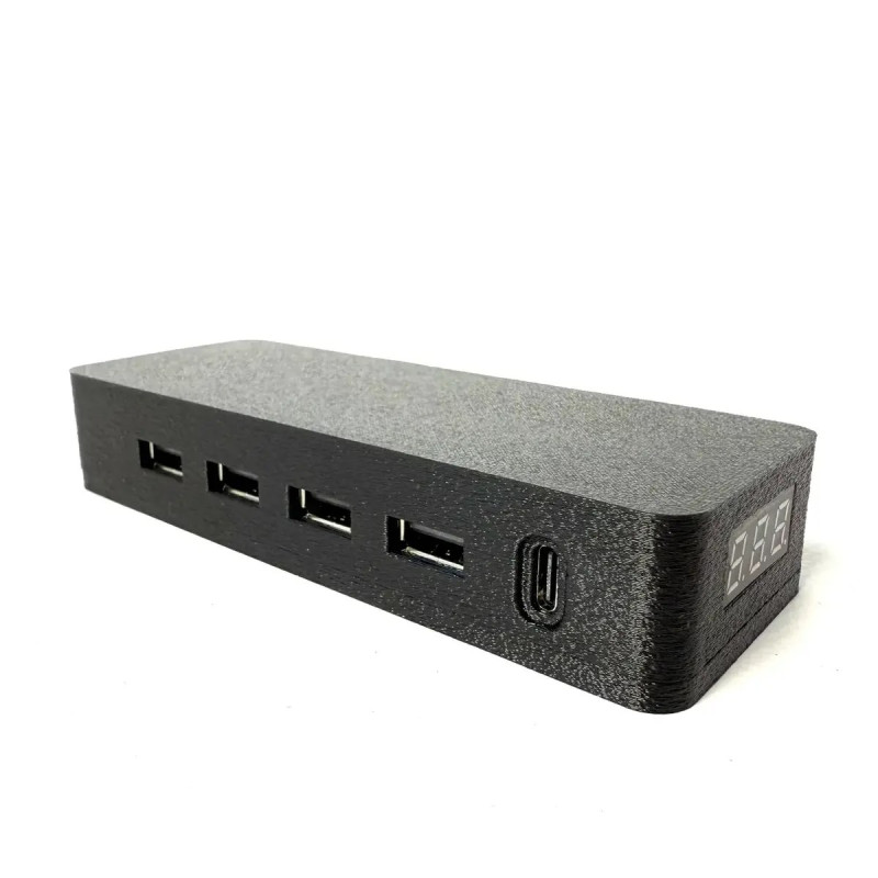 Перехідник живлення Kiborg для заряджання телефона від FPV батареї XT60 4xUSB + Type-C PD Перехідник живлення Kiborg для заряджання телефона від FPV батареї XT60 4xUSB + Type-C PD