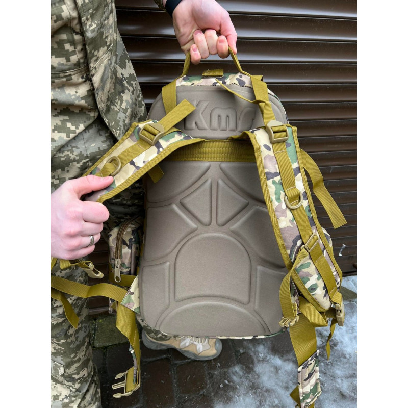 Тактичний рюкзак Molle Assault 55л + (3 органайзери) Мультикам