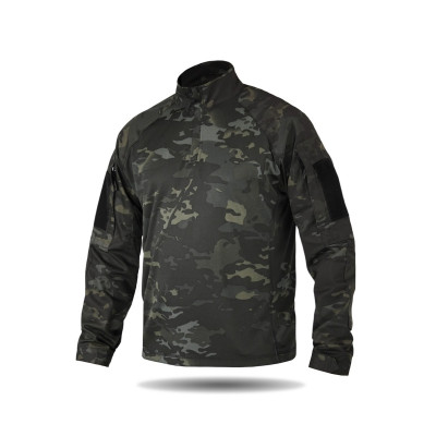 Тактична сорочка УБАКС UA (CoolPass) з довгим рукавом Black Multicam-S