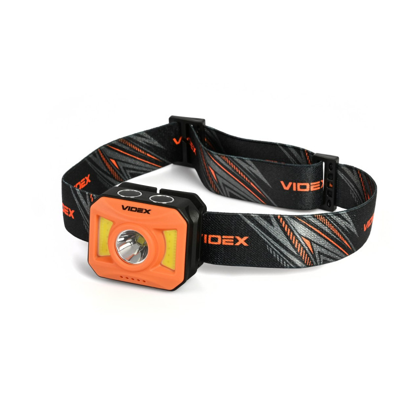 Налобний світлодіодний ліхтарик VIDEX VLF-H085-OR 400Lm 5000K Налобний світлодіодний ліхтарик VIDEX VLF-H085-OR 400Lm 5000K