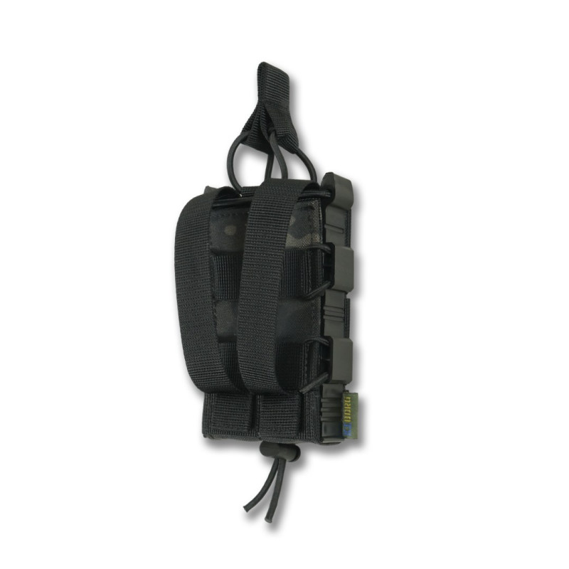 Посилений підсумок Kiborg GU Single Mag Pouch Чорний мультикам