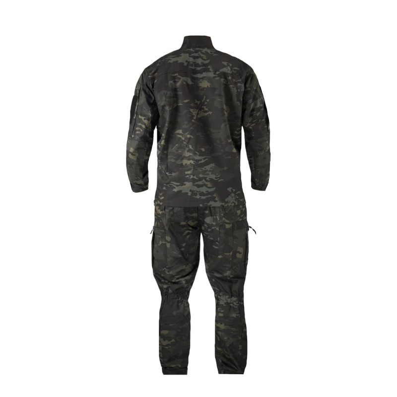 Костюм тактичний Twill FS чорний мультикам ( штани+кітель )-2XL
