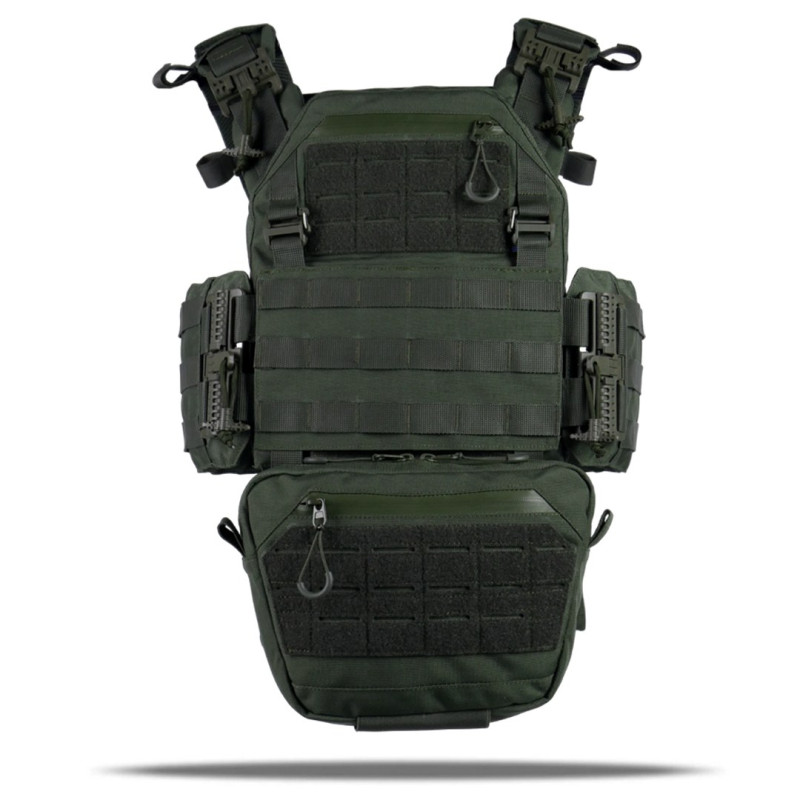 Комплект плитоноска Kiborg Gen.2 + 2 підсумки з балістичним захистом 2 класу — Хакі