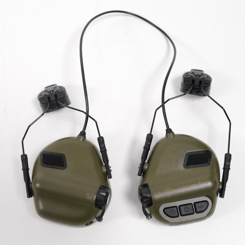 Тактичні навушники EARMOR M31Н з кріпленням Олива