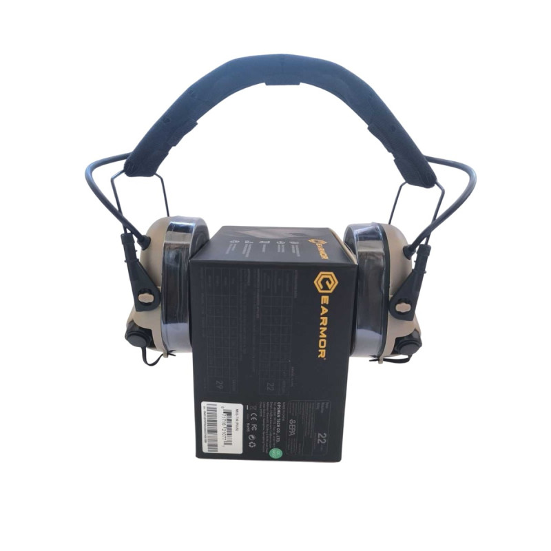 Тактичні навушники EARMOR M31 PLUS Койот