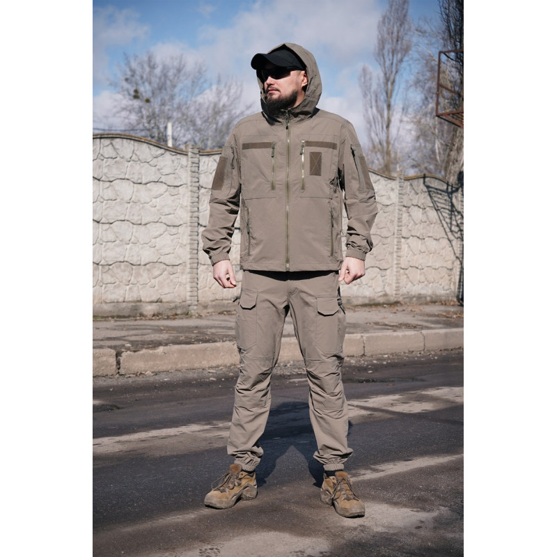Тактичний костюм Tactical Flex Pro FS (4WStretch) Хакі (куртка та штани)