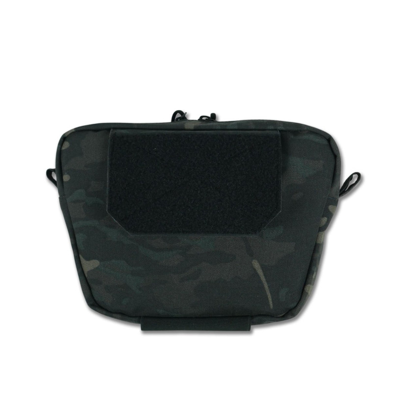 Сумка-напашник M Kiborg з балістичним пакетом 2 клас захисту PE Militex GU Сordura Black Multicam