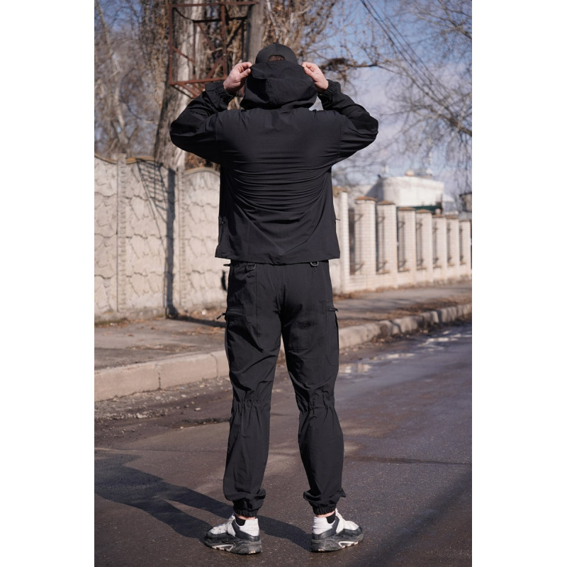 Тактичний костюм Tactical Flex Pro FS (4WStretch) Чорний (куртка та штани)