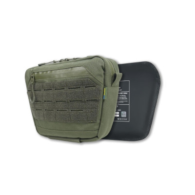 Сумка-напашник M Kiborg з балістичним пакетом Militex GU Сordura Khaki