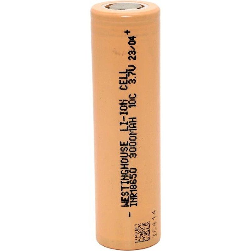 Акумулятор Westinghouse INR18650 3000 mAh 3.7V 10C високострумовий Li-ion Flat Top без захисту