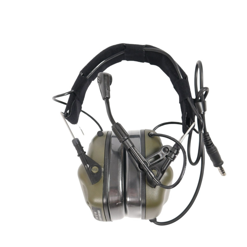 Тактичні навушники EARMOR M32 з універсальним кріпленням Олива