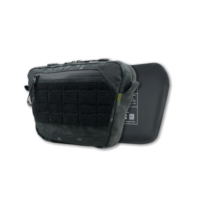 Сумка-напашник M Kiborg з балістичним пакетом Militex GU Сordura Black Multicam