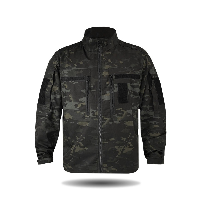 Костюм тактичний Twill FS чорний мультикам ( штани+кітель )-2XL