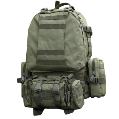 Тактичний рюкзак Molle Assault 55л + (3 органайзери) Олива