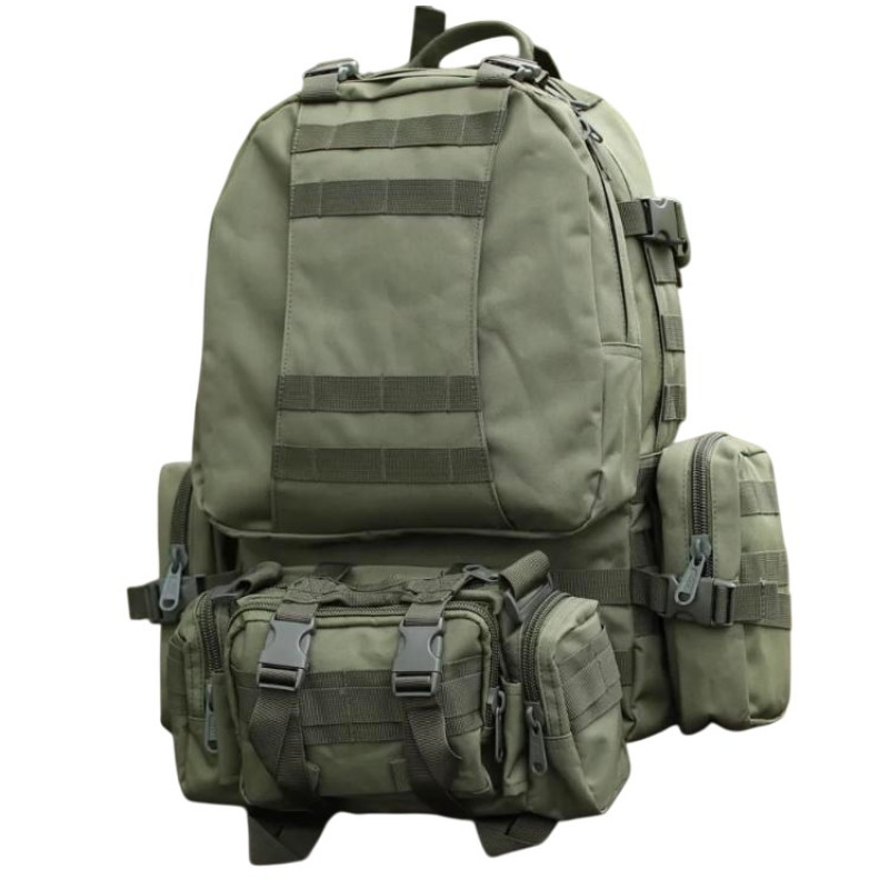 Тактичний рюкзак Molle Assault 55л + (3 органайзери) Олива