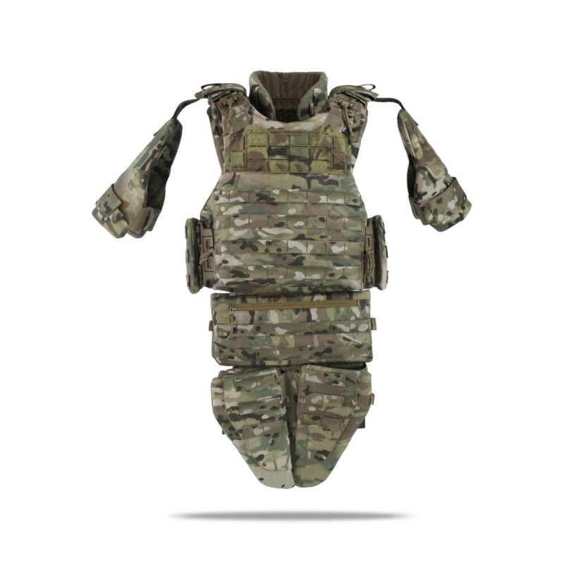 Бронежилет Militex Modular X-1 з балістичним пакетом (2 клас) | Multicam | Cordura | Розмір XL