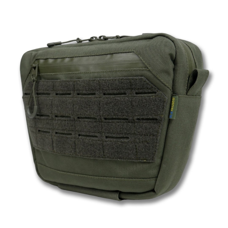 Сумка-напашник XL з балістичним пакетом 1 клас захисту Kiborg GU Сordura Khaki