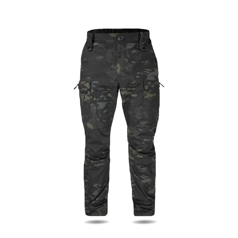Тактичні штани UA Twill Black Multicam з посиленими колінами та 8 кишенями (2XL)