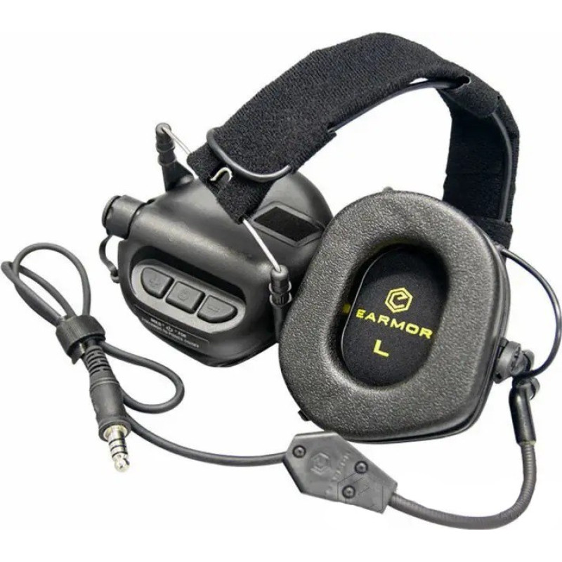 Тактичні навушники EARMOR M32 з універсальним кріпленням Чорні Тактичні навушники EARMOR M32 з універсальним кріпленням Чорні