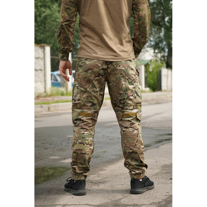 Тактичні штани з наколінниками Kalista Military Full-Pro ріп-стоп мультикам