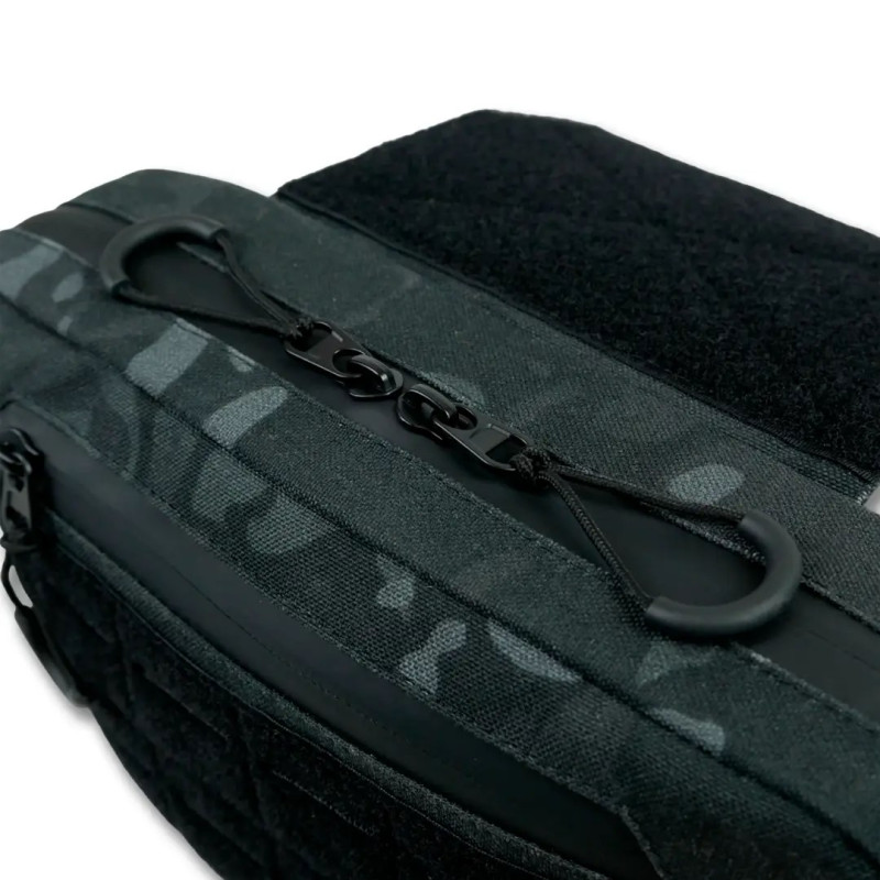 Сумка-напашник M Kiborg з балістичним пакетом 1 клас захисту Militex GU Сordura Black Multicam